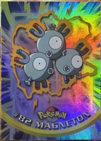 Magneton [Rainbow Foil] #82 - Pokemon 2000 Topps TV