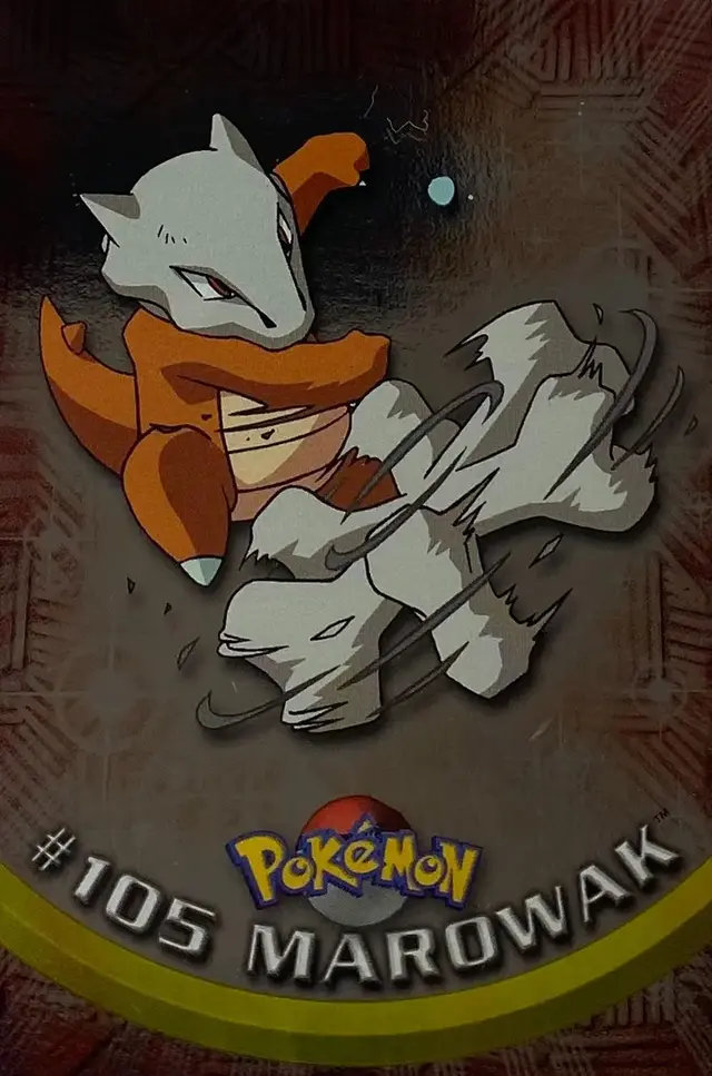 Marowak [Foil] #105 - Pokemon 2000 Topps TV