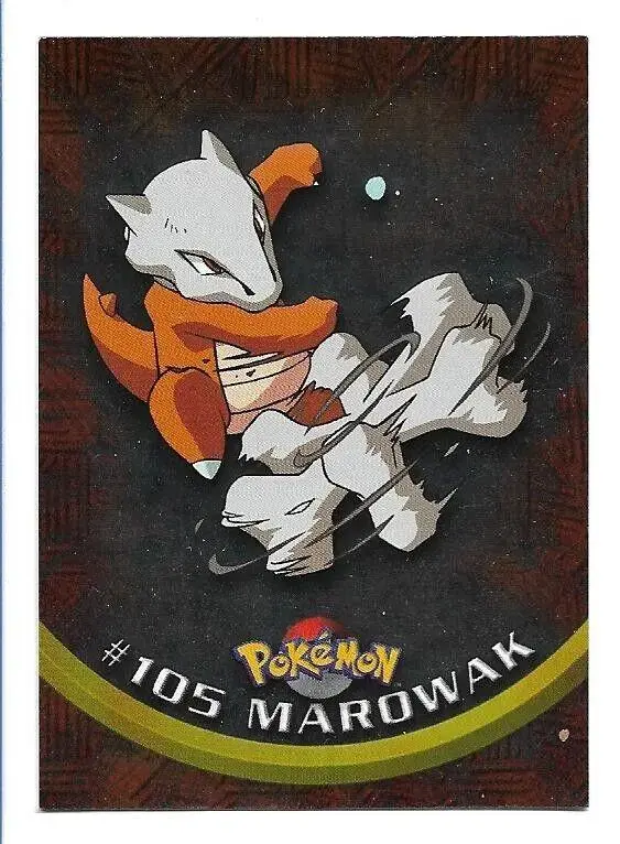 Marowak [Rainbow Foil] #105 - Pokemon 2000 Topps TV