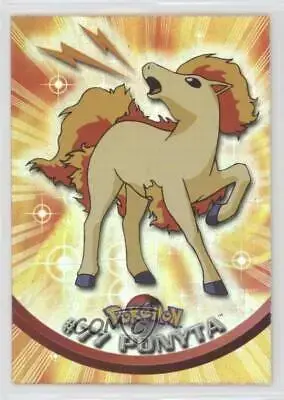 Ponyta [Rainbow Foil] #77 - Pokemon 2000 Topps TV