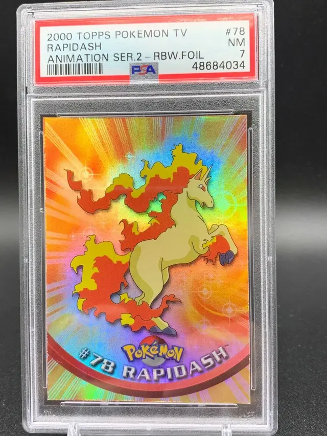 Rapidash [Rainbow Foil] #78 - Pokemon 2000 Topps TV