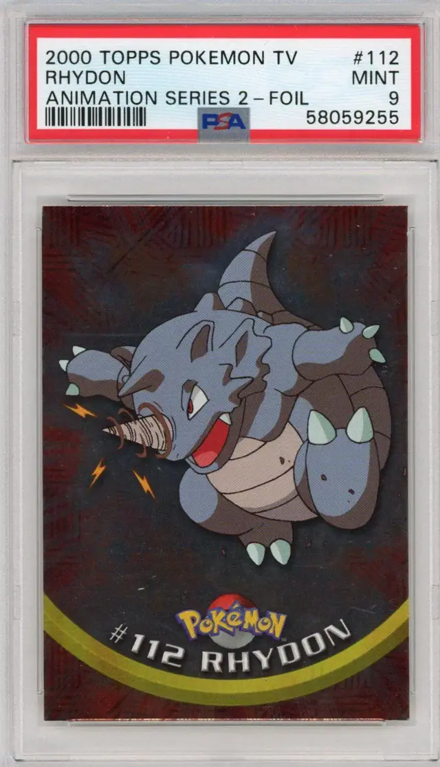 Rhydon [Foil] #112 - Pokemon 2000 Topps TV