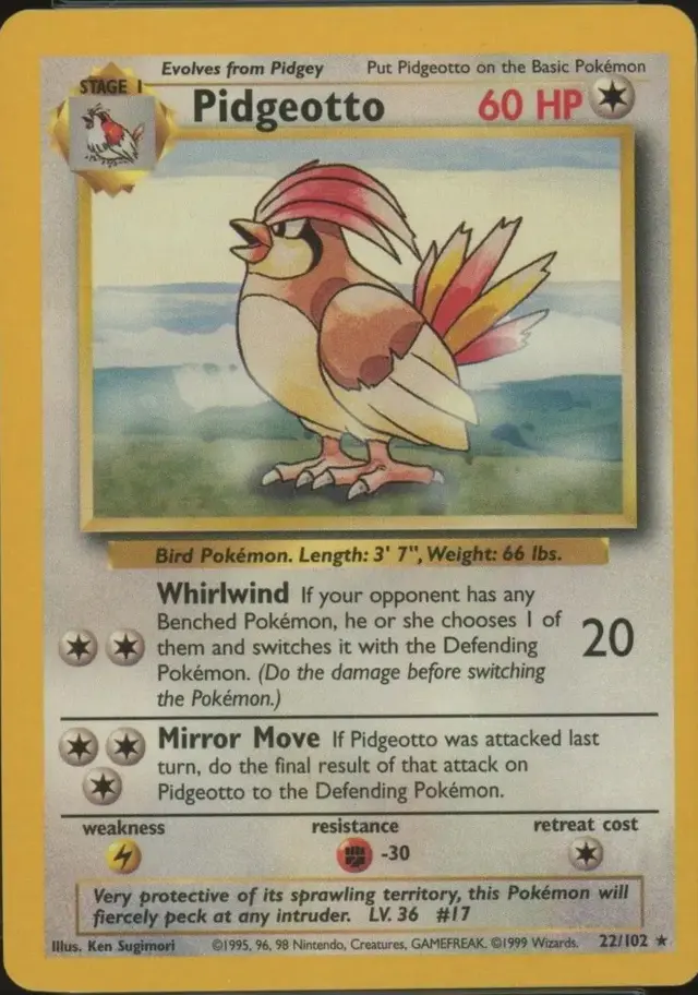 Pidgeotto [Trainer Deck B] - Pokemon Base Set #22