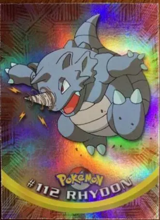 Rhydon [Rainbow Foil] #112 - Pokemon 2000 Topps TV