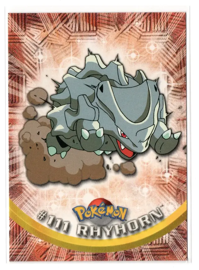 Rhyhorn #111 - Pokemon 2000 Topps TV