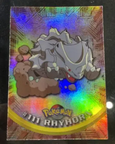 Rhyhorn [Rainbow Foil] #111 - Pokemon 2000 Topps TV