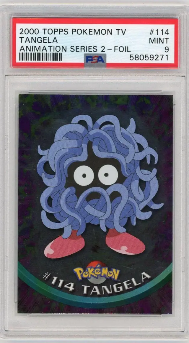 Tangela [Foil] #114 - Pokemon 2000 Topps TV