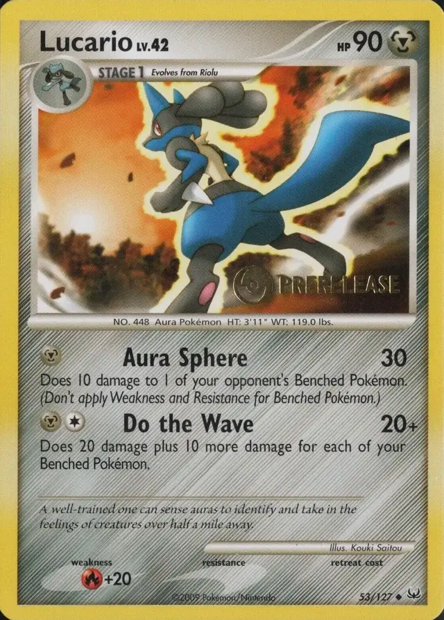Lucario [Prerelease] - Pokemon Platinum #53