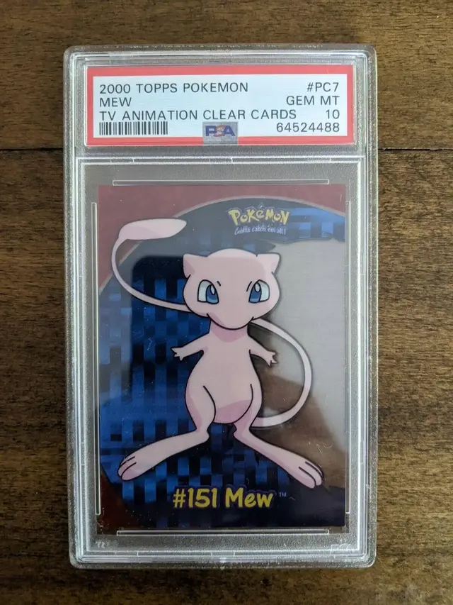 Mew #PC7 - Pokemon 2000 Topps TV Clear