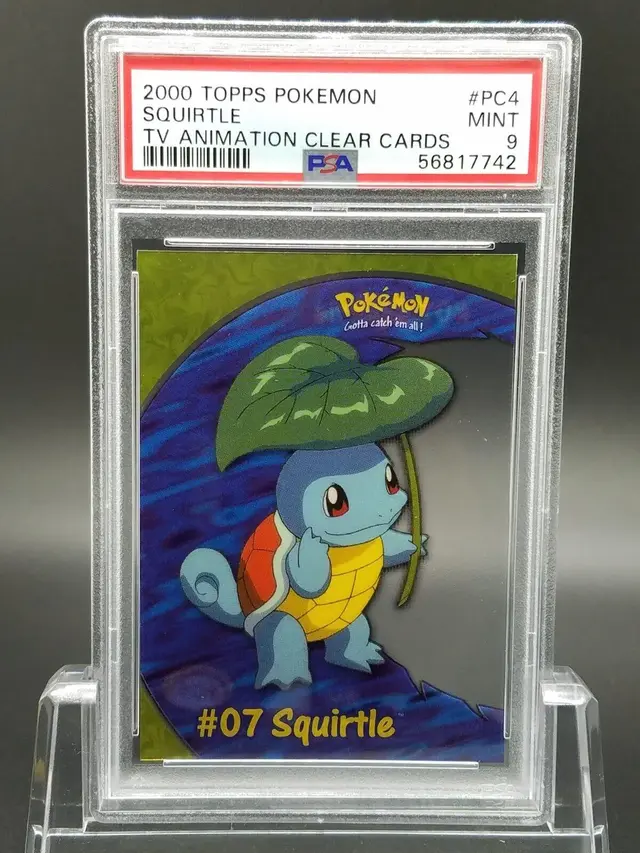 Squirtle #PC4 - Pokemon 2000 Topps TV Clear
