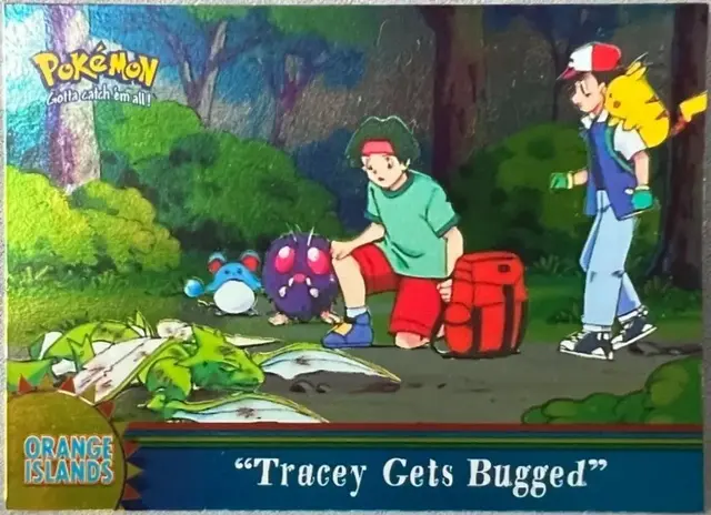 Tracey Gets Bugged [Foil] #OR14 - Pokemon 2000 Topps TV Episode