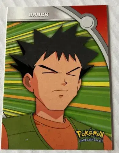 Brock #HV8 - Pokemon 2000 Topps TV Heroes & Villians