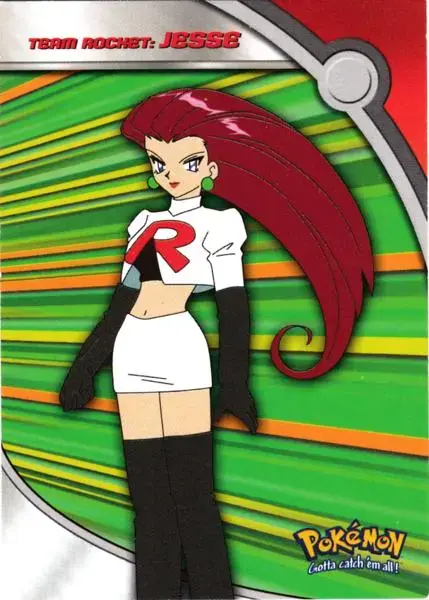 Jesse #HV2 - Pokemon 2000 Topps TV Heroes & Villians