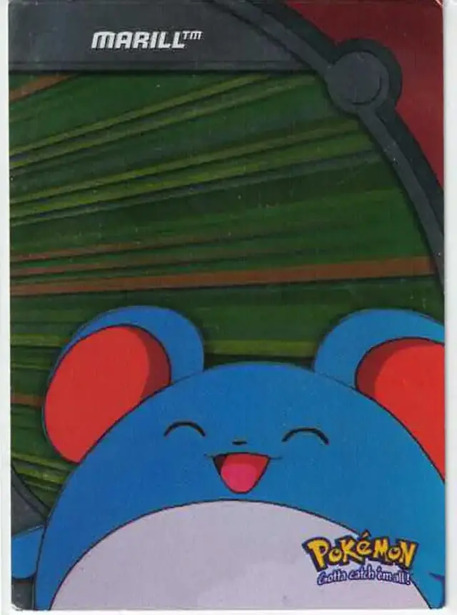 Marill [Foil] #HV15 - Pokemon 2000 Topps TV Heroes & Villians