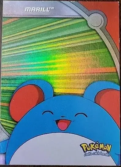 Marill [Rainbow Foil] #HV15 - Pokemon 2000 Topps TV Heroes & Villians