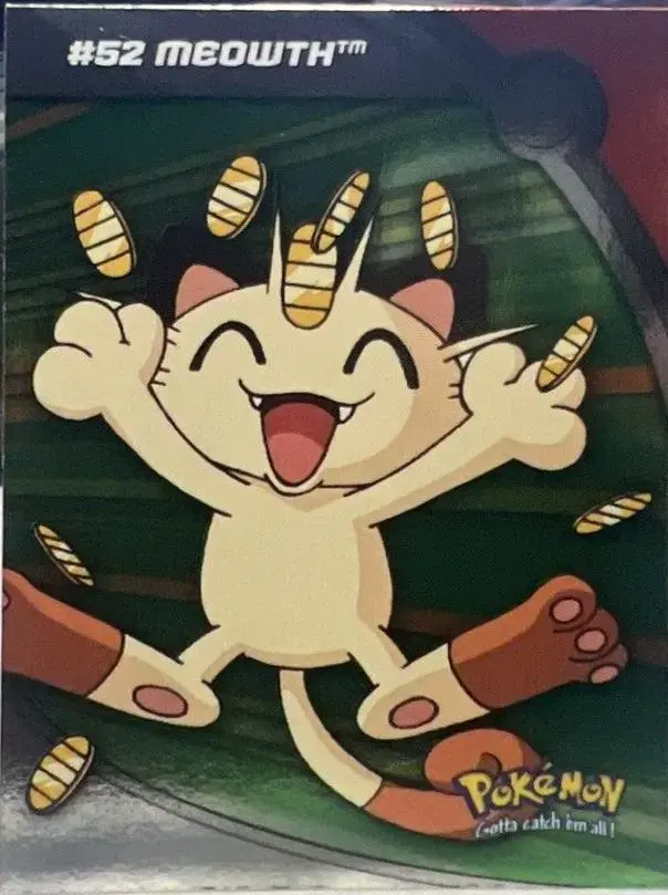 Meowth [Foil] #HV9 - Pokemon 2000 Topps TV Heroes & Villians