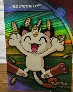 Meowth [Rainbow Foil] #HV9 - Pokemon 2000 Topps TV Heroes & Villians