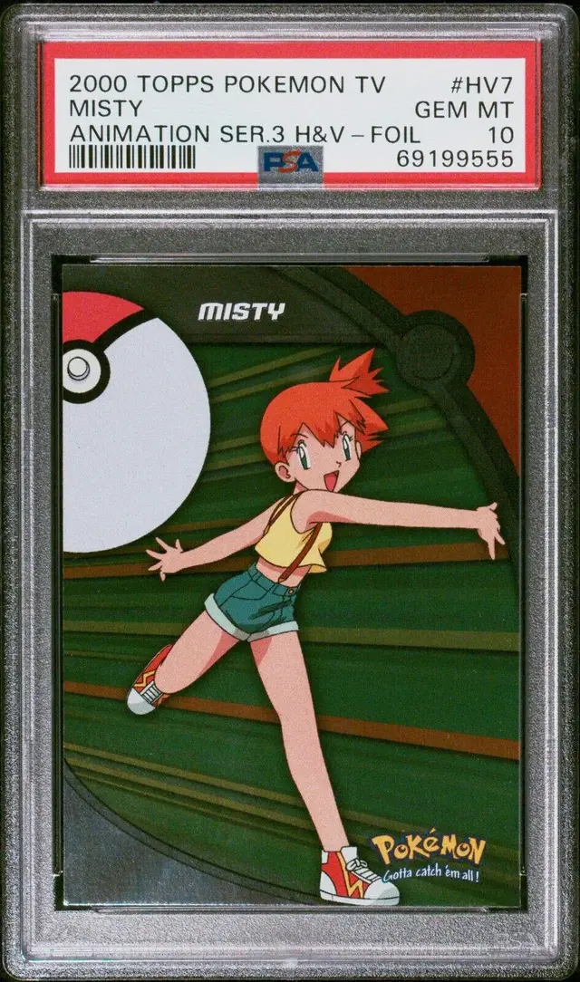 Misty #HV7 - Pokemon 2000 Topps TV Heroes & Villians