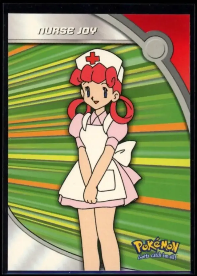 Nurse Joy #HV16 - Pokemon 2000 Topps TV Heroes & Villians