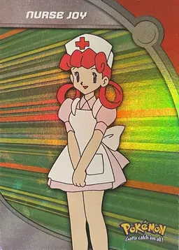 Nurse Joy [Rainbow Foil] #HV16 - Pokemon 2000 Topps TV Heroes & Villians