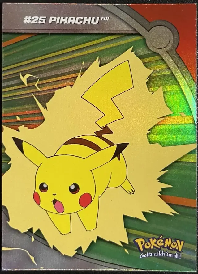 Pikachu [Rainbow Foil] #HV6 - Pokemon 2000 Topps TV Heroes & Villians
