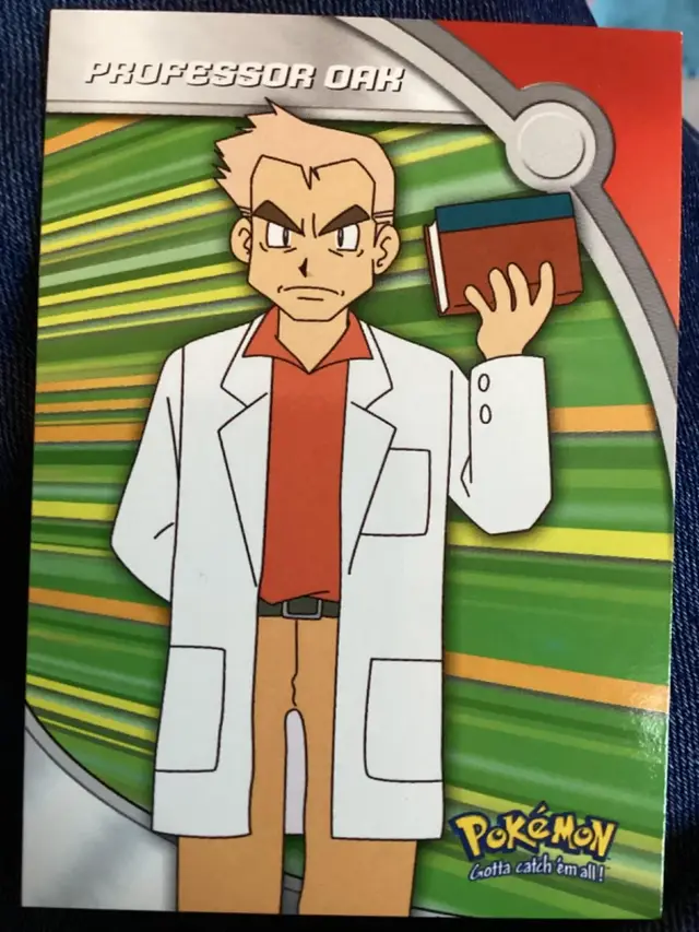 Professor Oak #HV12 - Pokemon 2000 Topps TV Heroes & Villians