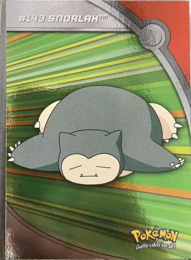 Snorlax [Foil] #HV14 - Pokemon 2000 Topps TV Heroes & Villians