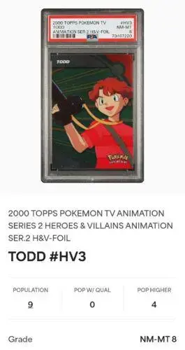 Todd [Foil] #HV3 - Pokemon 2000 Topps TV Heroes & Villians