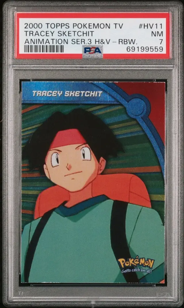 Tracey Sketchit [Rainbow Foil] #HV11 - Pokemon 2000 Topps TV Heroes & Villians