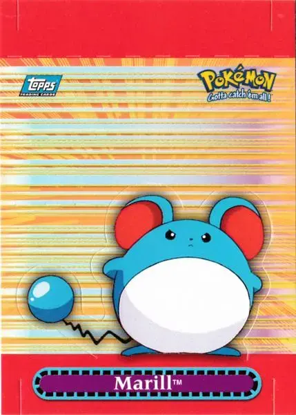Marill #6 - Pokemon 2000 Topps TV Pop-up
