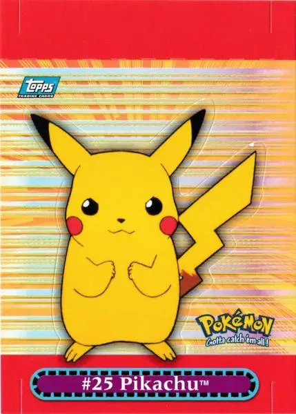 Pikachu #2 - Pokemon 2000 Topps TV Pop-up