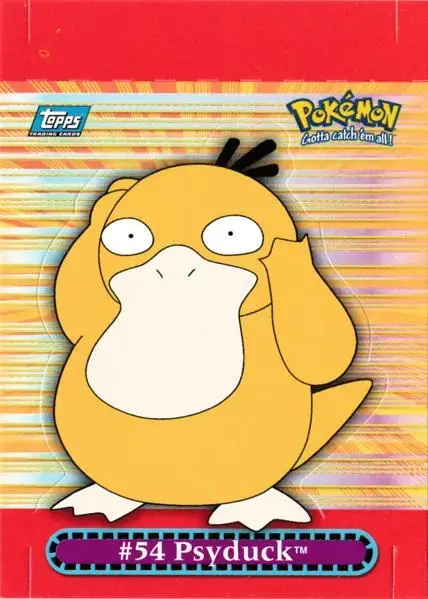 Psyduck #7 - Pokemon 2000 Topps TV Pop-up