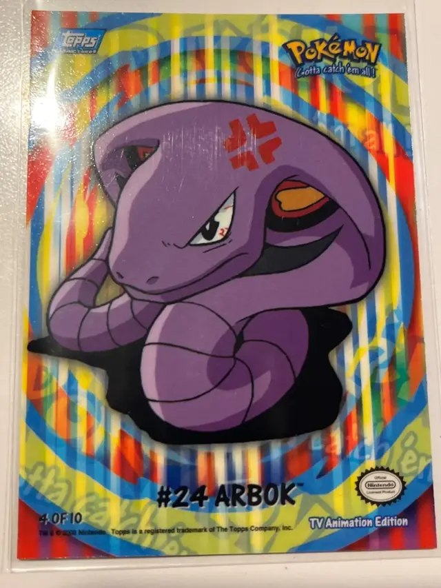 Arbok #4 - Pokemon 2000 Topps TV Sticker