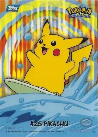 Pikachu #8 - Pokemon 2000 Topps TV Sticker