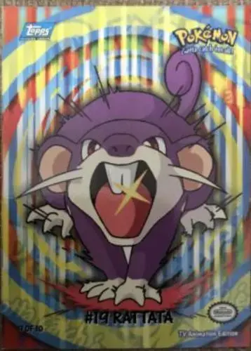 Rattata #9 - Pokemon 2000 Topps TV Sticker
