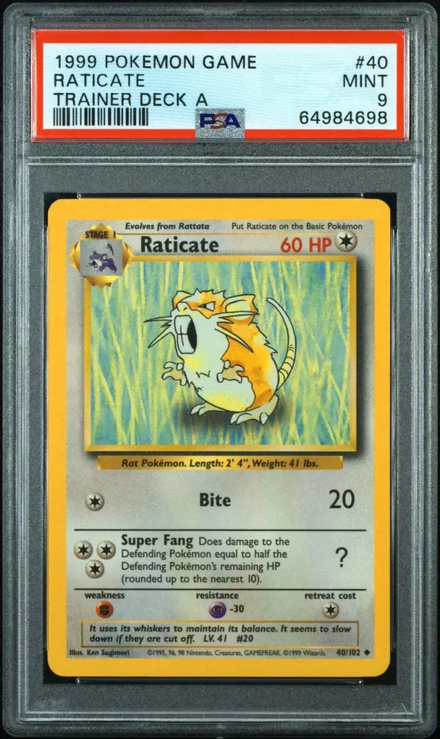 Raticate [Trainer Deck A] - Pokemon Base Set #40