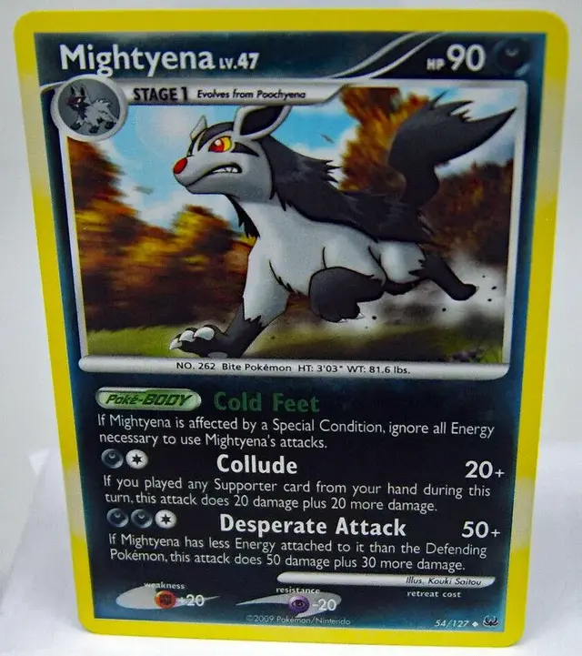 Mightyena [Reverse Holo] - Pokemon Platinum #54