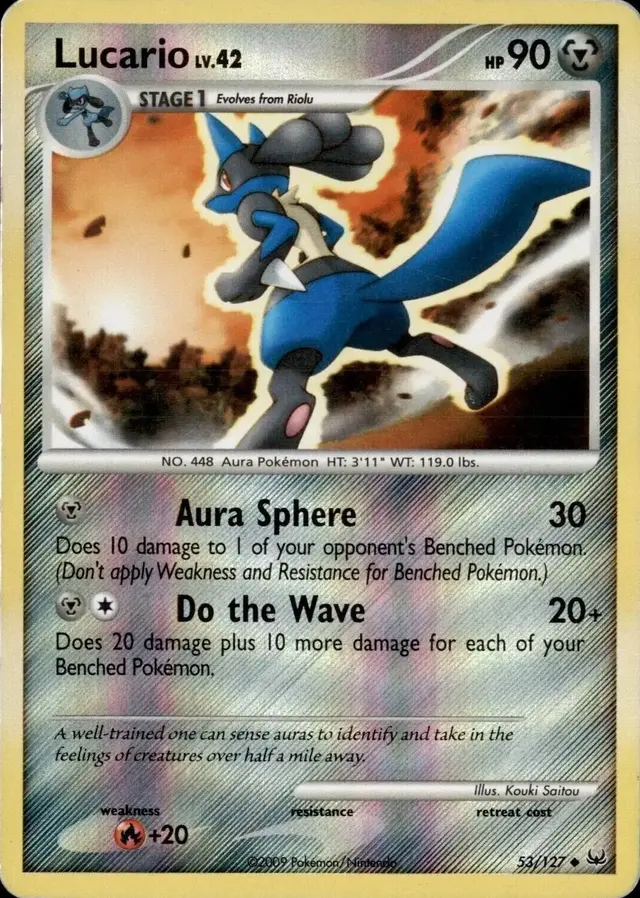 Lucario [Reverse Holo] - Pokemon Platinum #53