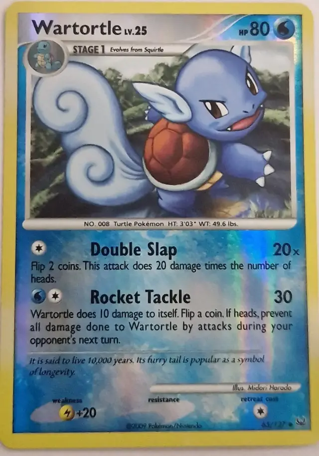 Wartortle [Reverse Holo] - Pokemon Platinum #65