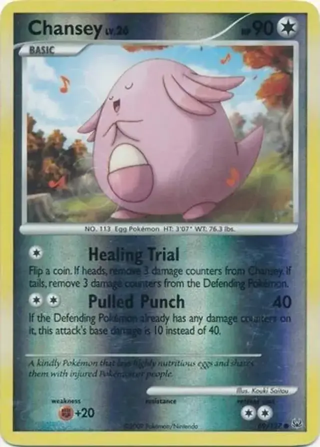 Chansey [Reverse Holo] - Pokemon Platinum #69