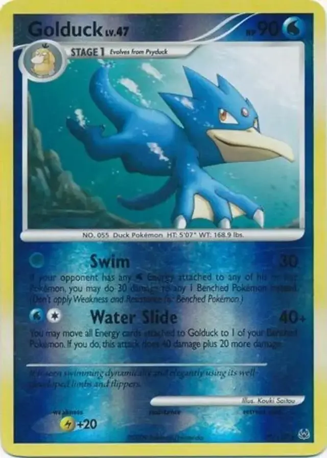 Golduck [Reverse Holo] - Pokemon Platinum #29
