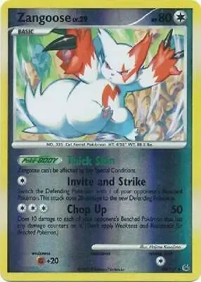 Zangoose [Reverse Holo] - Pokemon Platinum #66