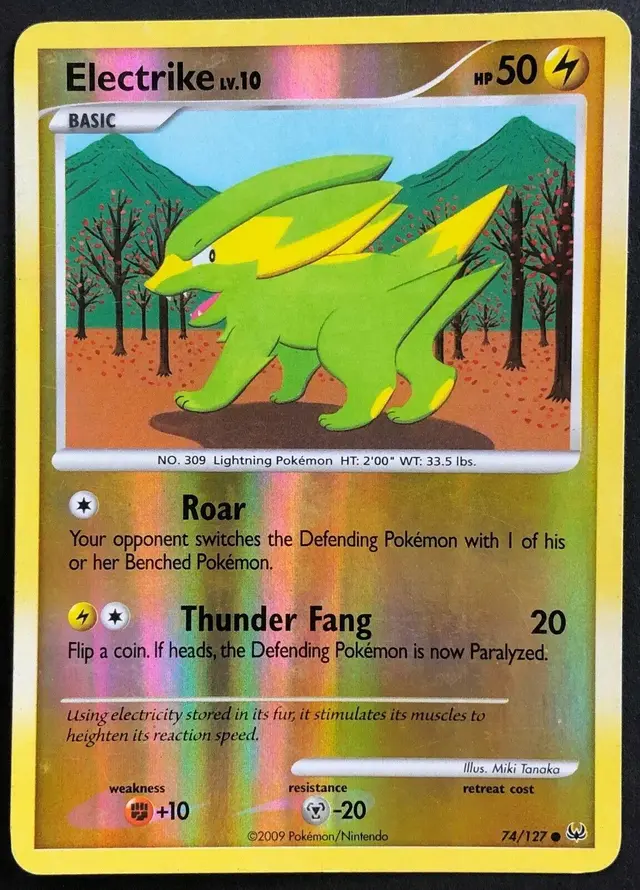 Electrike [Reverse Holo] - Pokemon Platinum #74