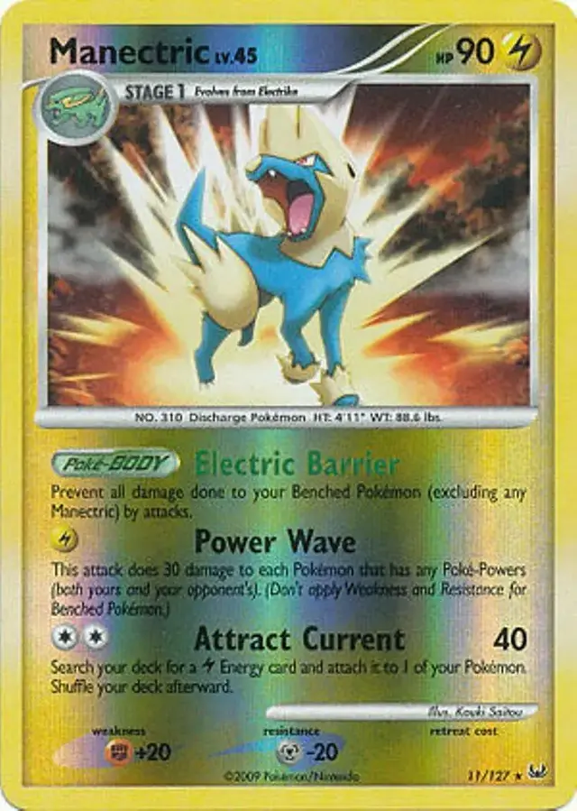 Manectric [Reverse Holo] - Pokemon Platinum #11