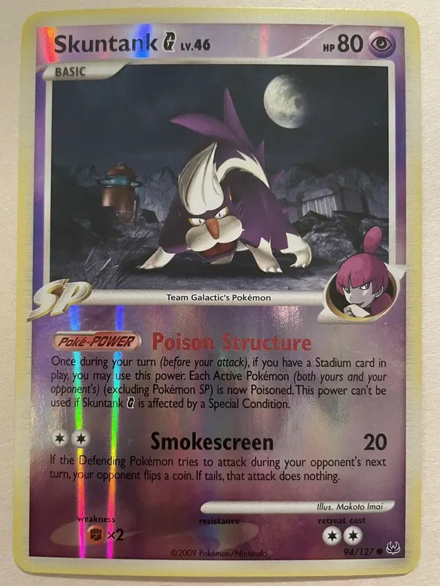 Skuntank G [Reverse Holo] - Pokemon Platinum #94