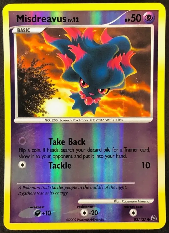 Misdreavus [Reverse Holo] - Pokemon Platinum #83