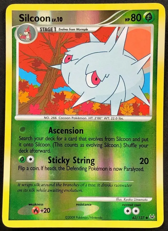 Silcoon [Reverse Holo] - Pokemon Platinum #63