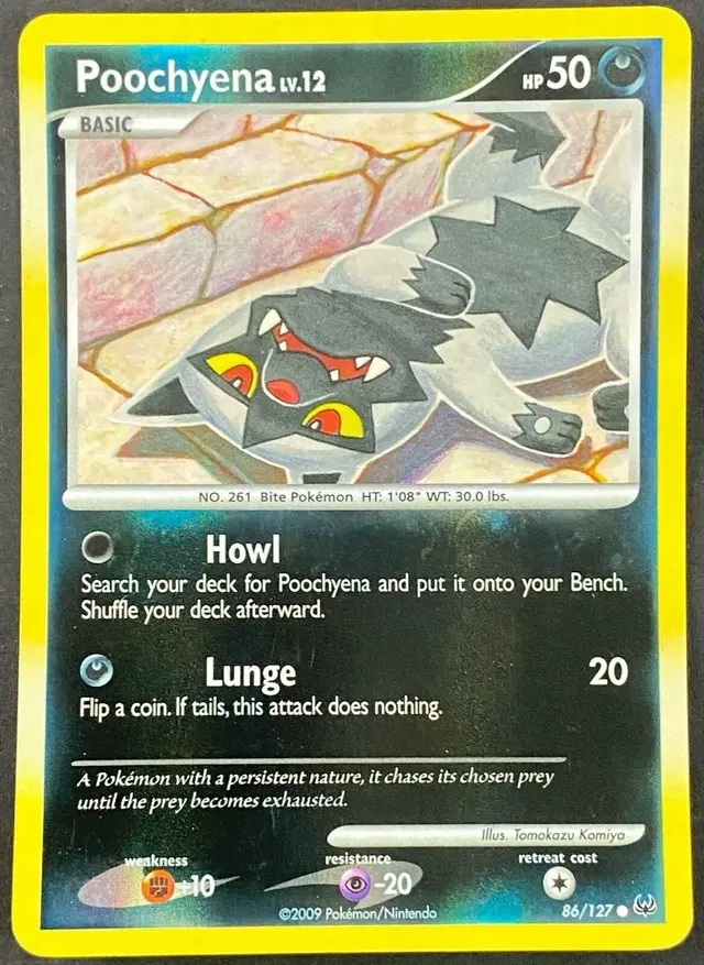 Poochyena [Reverse Holo] - Pokemon Platinum #86