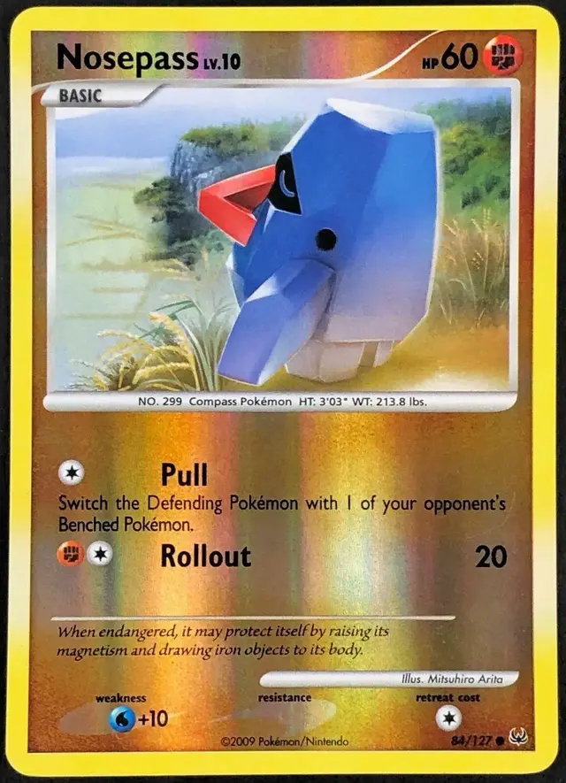 Nosepass [Reverse Holo] - Pokemon Platinum #84