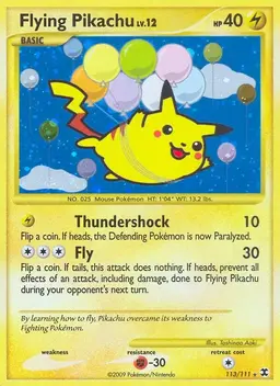 Flying Pikachu #113 - Pokemon Rising Rivals